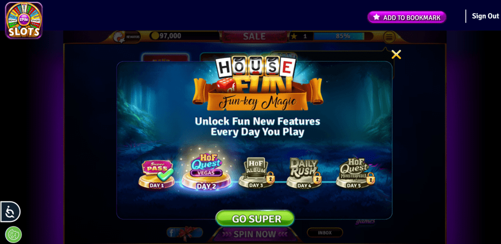 Free Coins on House of Fun