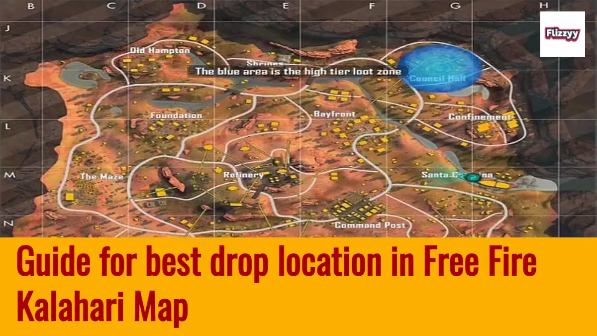 Guide for best drop location in Free Fire Kalahari Map