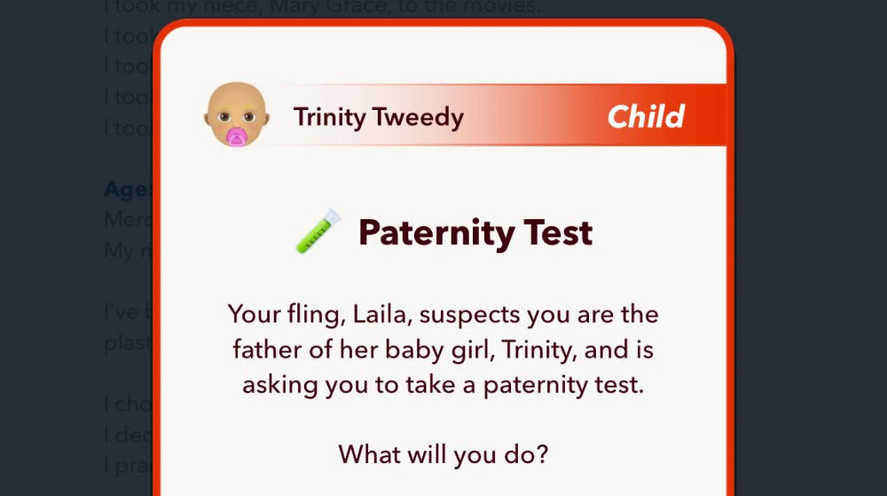 featured bitlife paternity test