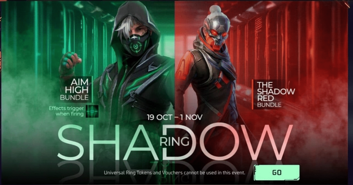 Free Fire Shadow Ring Event: Check Bundles, Cost, More