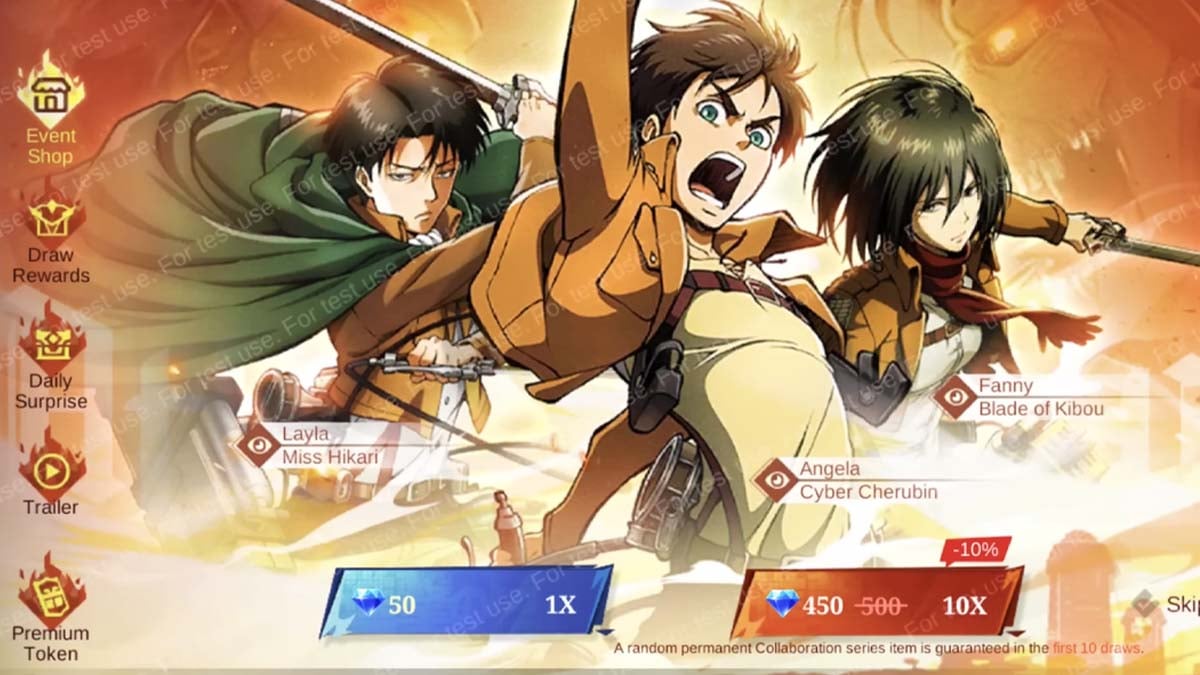 MLBB x Attack on Titan Collaboration Event: How to Get Skins, Free Tokens, and More