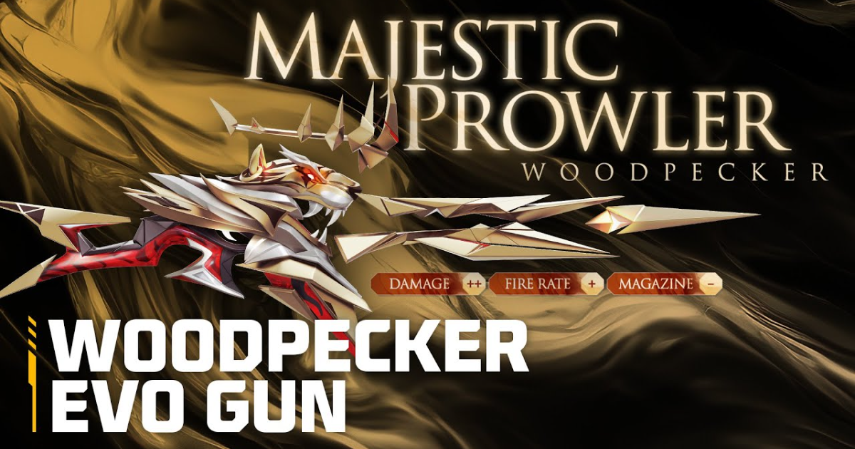 Free Fire: Majestic Prowler Woodpecker & More Evo gun skins added; Check Cost, How to Get