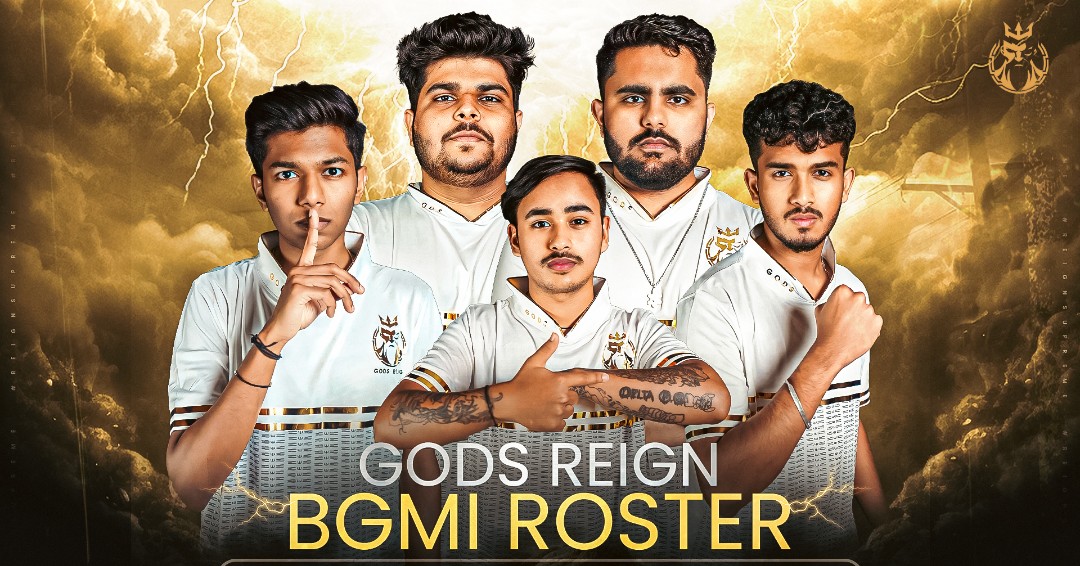 Gods Reign Announces BGMI Roster Featuring Former Gladiators Esports Players