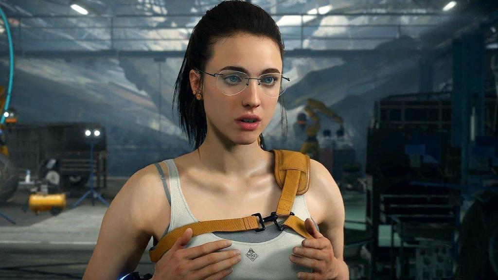 Margaret Qualley as Mama in Death Stranding