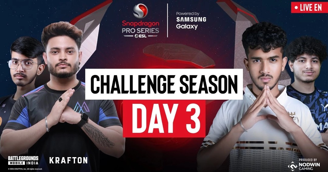 Snapdragon BGMI Pro Series 2024 Challenge Season Day 3: Overall Standings, Match Summary