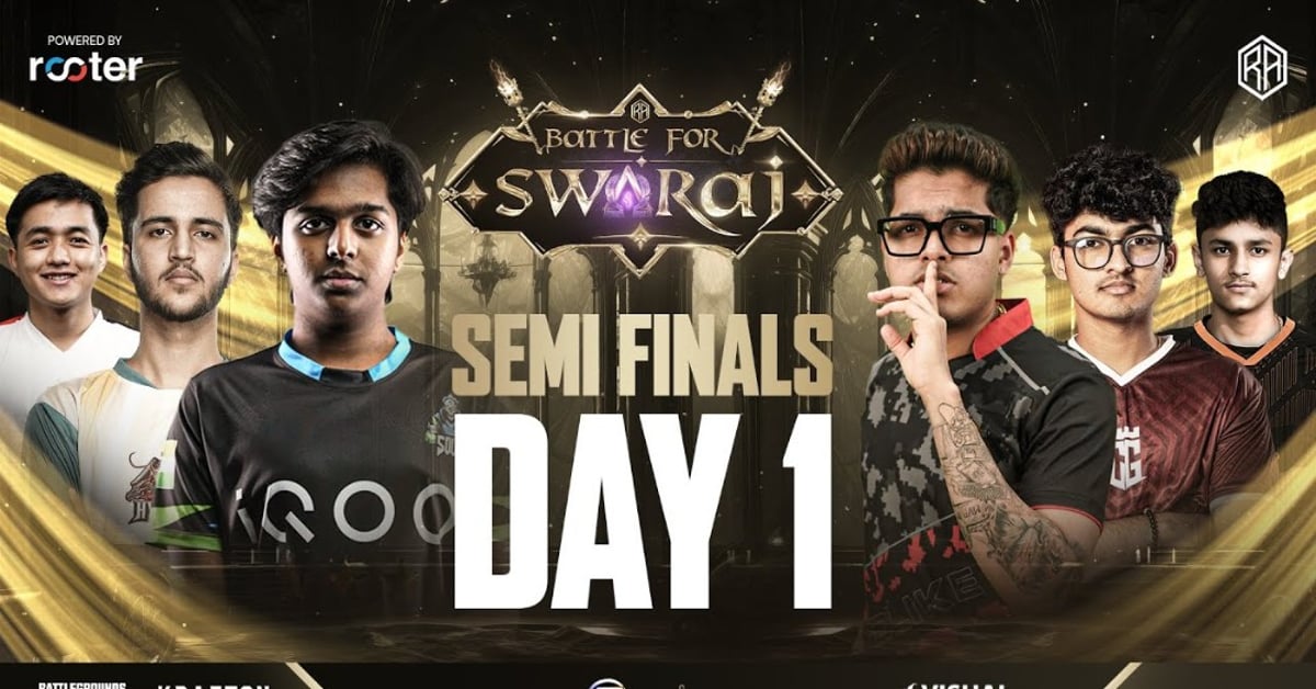 RA Esports BGMI Battle For Swaraj Semi Finals Day 1: Overview, Points Table