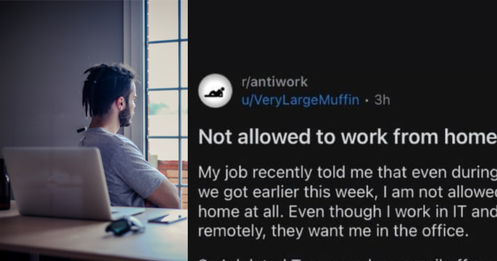 Employee Not Allowed To Work From Home What He Did