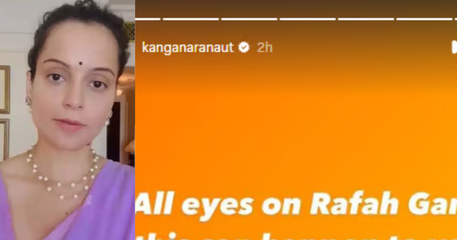 Kangana Ranaut Deletes Post Criticizing Bollywood Celebs for Silence on