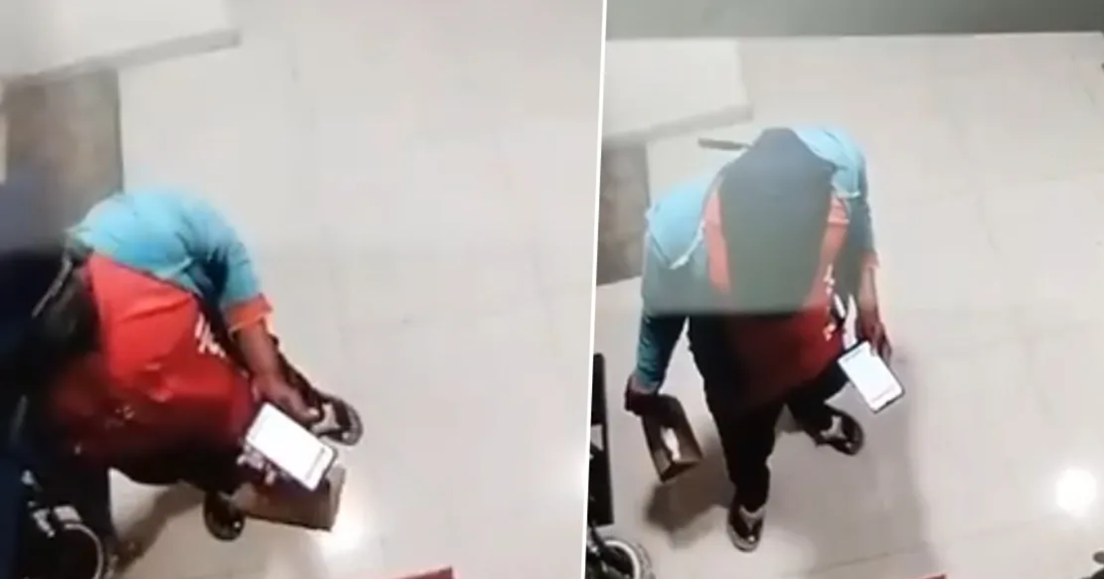 WATCH Zomato039s Response Goes Viral After Delivery Boy Caught Stealing