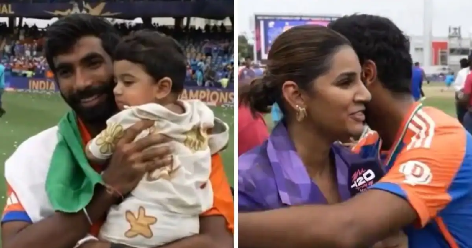 Watch Jasprit Bumrah Gets Emotional As Son Angad Witnesses Him