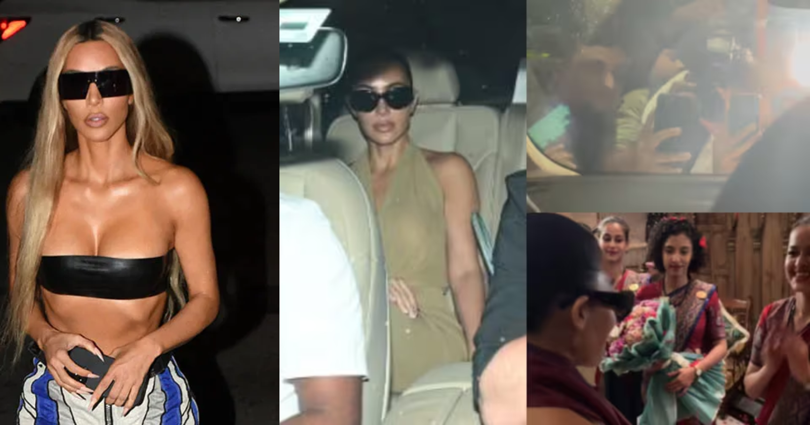 Kim Kardashian Reacts As Indian Paps Mob Her Car Drops